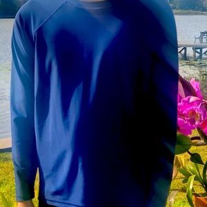 Men’s Solid Navy Long Sleeve Rash Guard